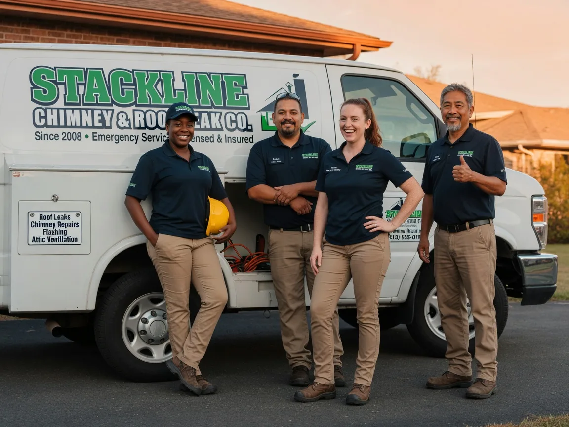 Chimney flashing repair company in Thompson, OH